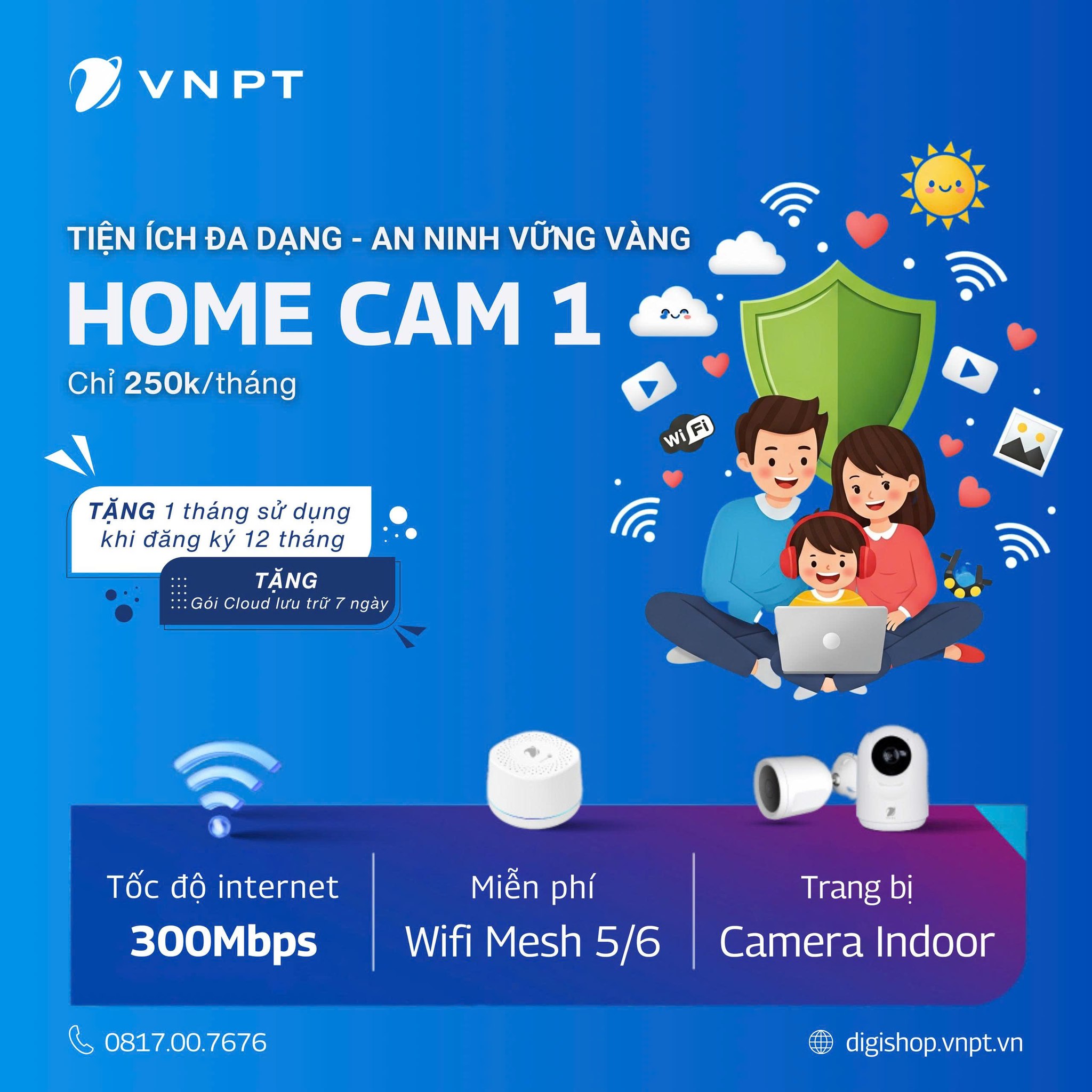 Lắp Đặt Wifi VNPT – Giải Pháp Internet & Camera An Ninh Cho Gia Đình